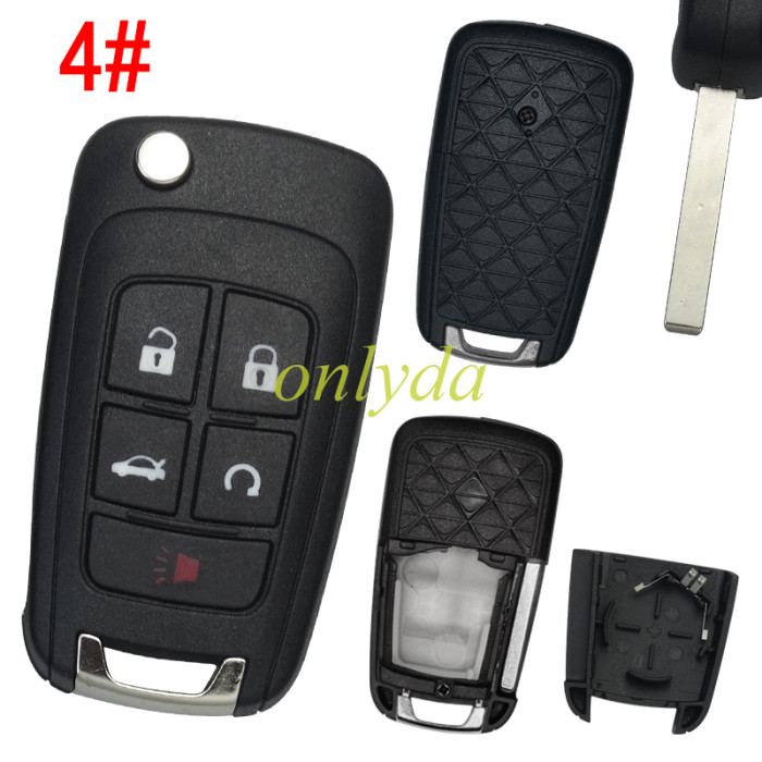 For Chevrolet/Opel/ Buick remote key shell without badge, pls choose the button
