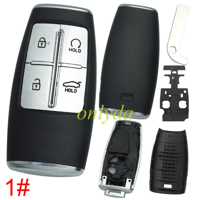 For Hyundai  remote key shell without  badge ， pls choose button