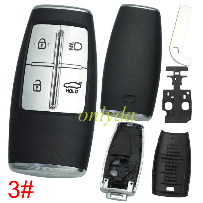 For Hyundai  remote key shell without  badge ， pls choose button