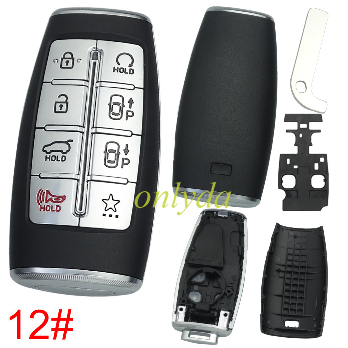 For Hyundai  remote key shell without  badge ， pls choose button