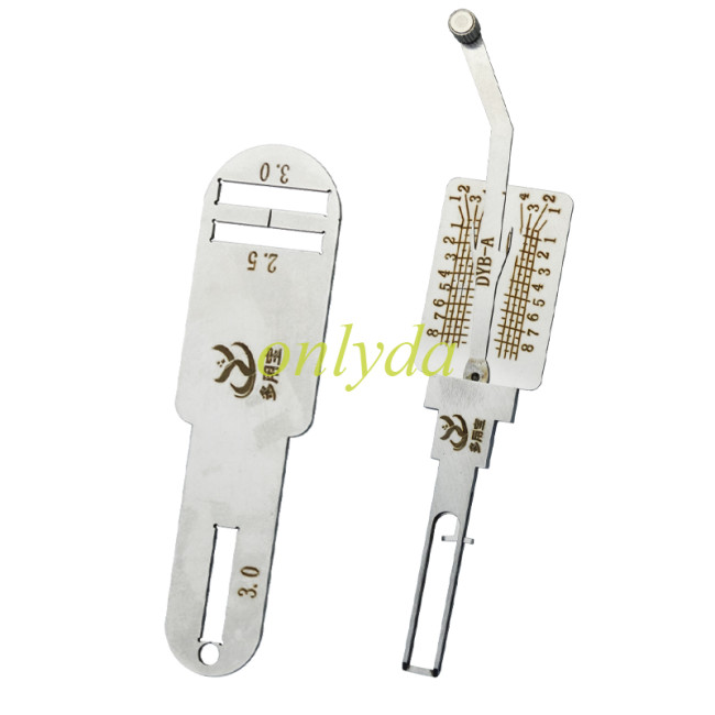 2-in-1 Professional Lock Pick and Decoder Hand Tool for Chinese Electric Vehicles