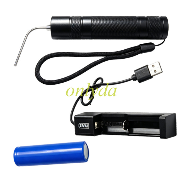 Curved Tip LED Lock Inspection Light, Auto Ignition Keyway Viewing Flashlight for Professional Locksmith