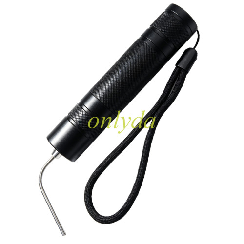 Curved Tip LED Lock Inspection Light, Auto Ignition Keyway Viewing Flashlight for Professional Locksmith