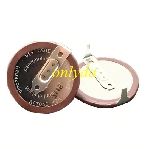 free shipping and no tax from HK warehouse 10pcs/lot for origina Panasonic brand rechargable battery VL2020 Model, 3V.  180°