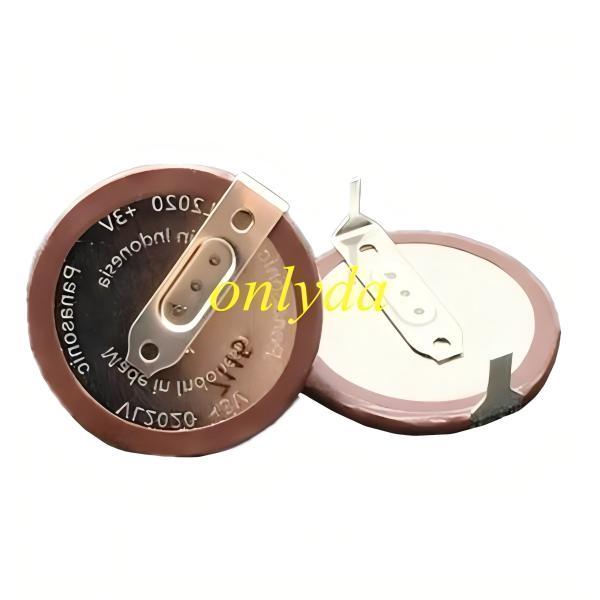 free shipping and no tax from HK warehouse 10pcs/lot for origina Panasonic brand rechargable battery VL2020 Model, 3V.  180°