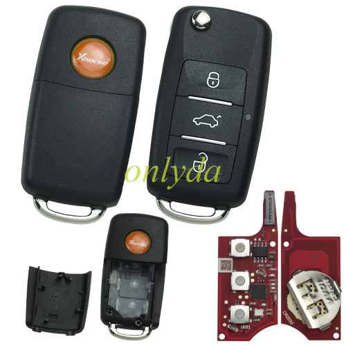 Free shipping from HK, 5pcs/lot Xhorse XEB520EN Volkswagen B5 Type Super remote with XT27B super chip