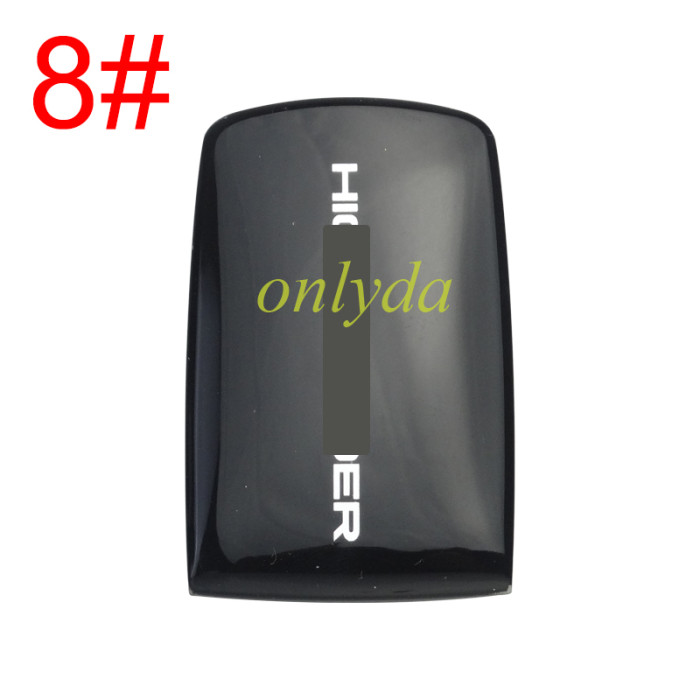 For Toyota back cover 12models with badge , pls choose