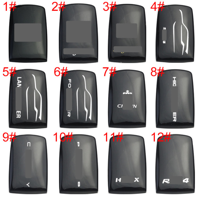 For Toyota back cover 12models with badge , pls choose
