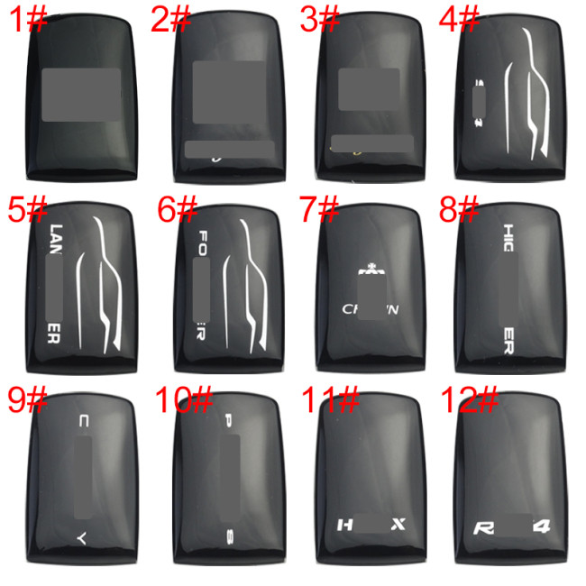 For Toyota back cover 12models with badge , pls choose