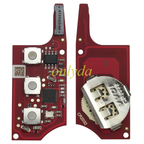 Free shipping from HK, 5pcs/lot Xhorse XEB520EN Volkswagen B5 Type Super remote with XT27B super chip