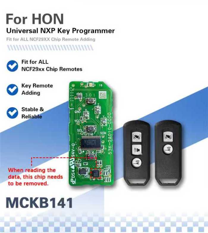 For Honda NXP Killer MCKB Solder Free Adapter   work with NXP Killer programmer, please choose the model