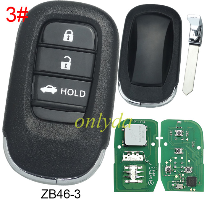 KEYDIY Remote key 2/3/4/6 button ZB45 smart key for KDX2 and KD MAX