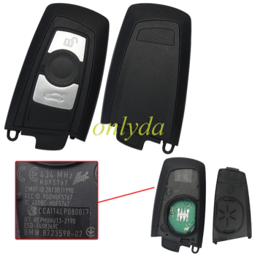 genuine BMW CAS4 3 button Keyless remote key with 434mhz with 49 chip