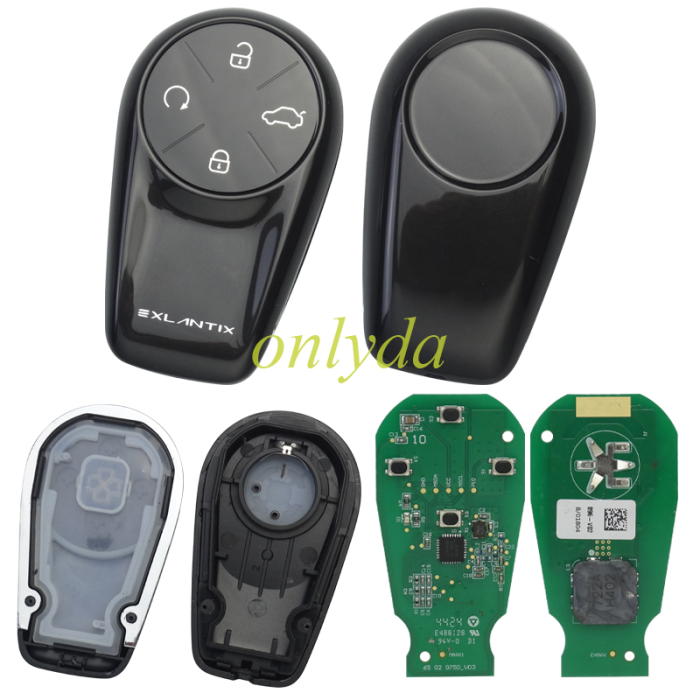 Original Geely EXEEO 4 button remote key with 47chip with 434mhz