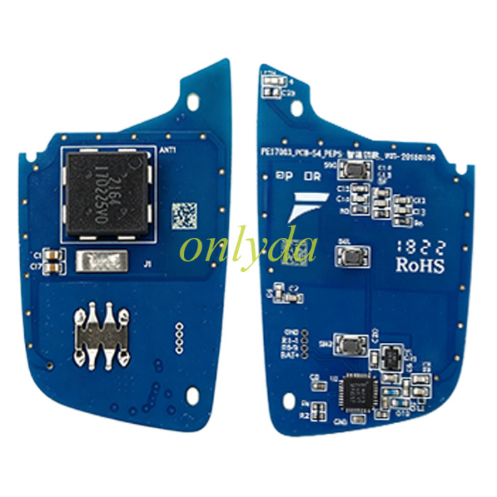 OEM Chinese JAC 3button remote key with 47chip with 434mhz