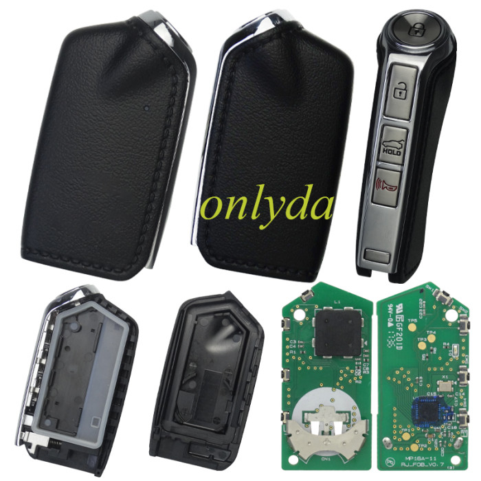 original Kia 3+1 button remote key with 433.92mhz with 47 chip  button on the side  CK:J6500