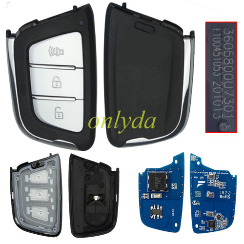 OEM Chinese JAC 3button remote key with 47chip with 434mhz
