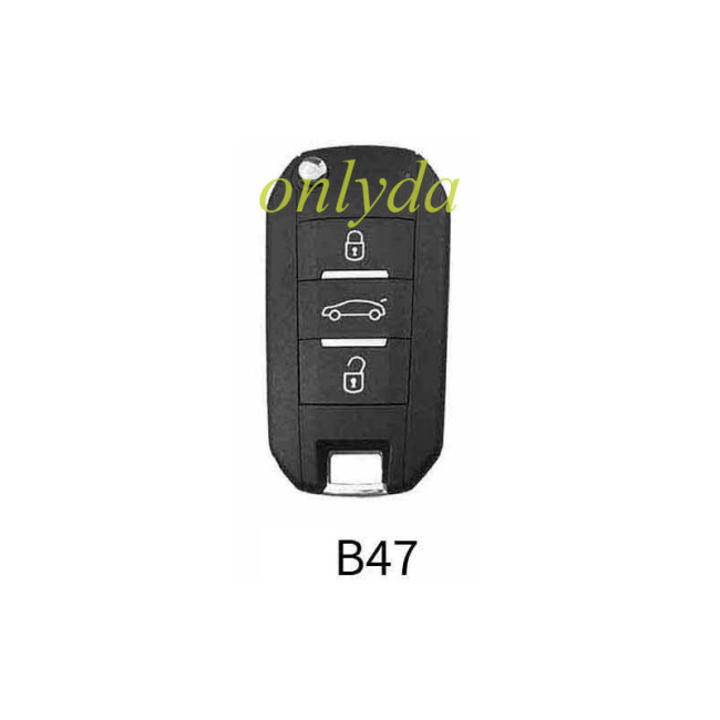 5pcs/lot Free shipping from HK keydiy remote B47 3 button for Peugeot/Citroen car