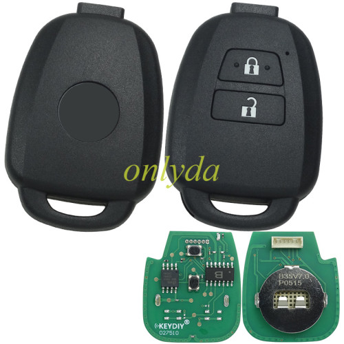 5pcs/lot Free shipping from HK  KEYDIY  Remote 2 button new B35-2 for KDX2 and KD MAX