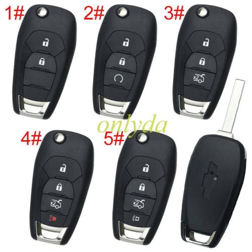 For Chevrolet  remote key shell with cross badge place, pls choose the button