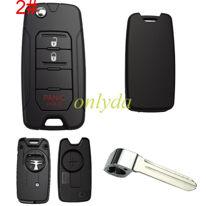 For Chrysler remote key shell without badge, pls choose model