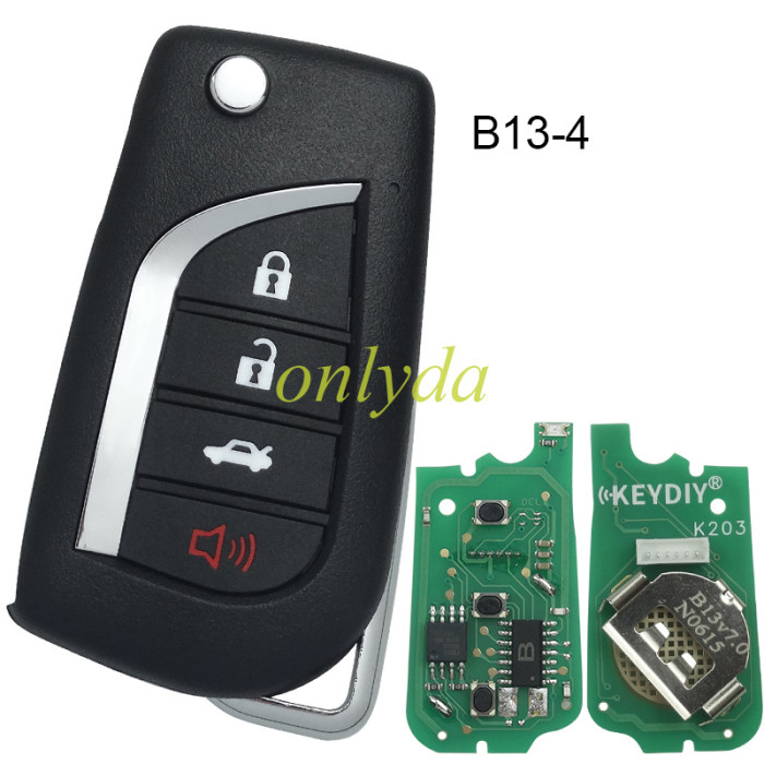 5pcs/lot Free shipping from HK  keydiy remote B13  2/2+1/3/3+1 button for toyota car .pls choose button