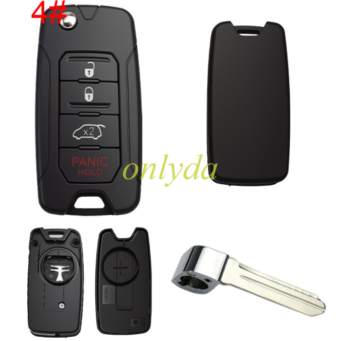 For Chrysler remote key shell without badge, pls choose model