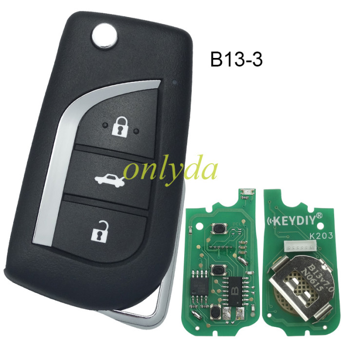 5pcs/lot Free shipping from HK  keydiy remote B13  2/2+1/3/3+1 button for toyota car .pls choose button