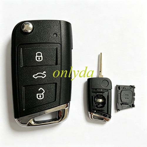 For VW 5C/5D remote key shell with badge