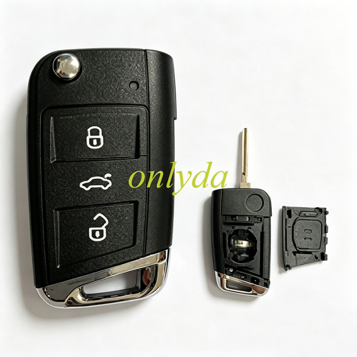 For VW 5C/5D remote key shell with badge