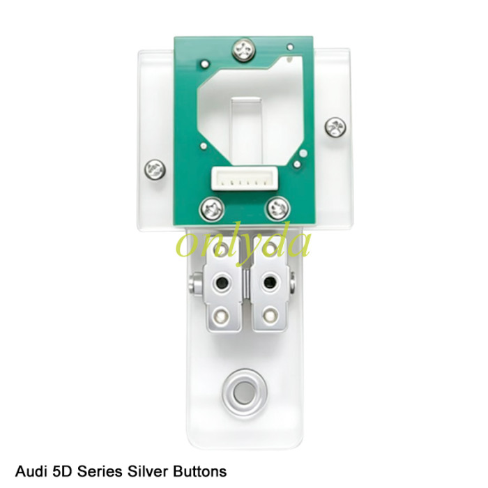 Audi 5D Silver Button Key No Welding Test Clip, Locksmith Key Programming Fixture Adapter apply for kdx4