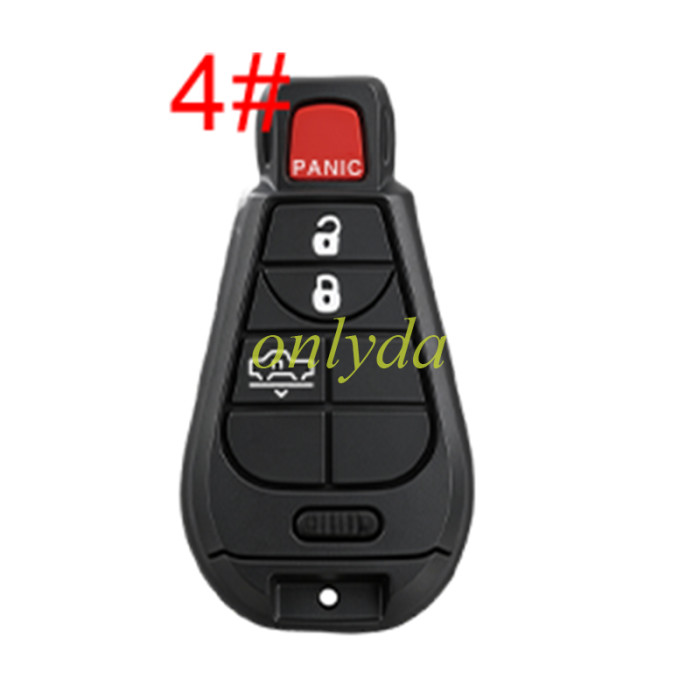 Super Stronger GTL for Chrysler remote key shell without badge, pls choose button