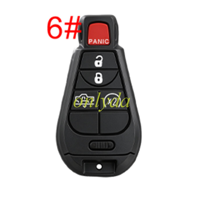 Super Stronger GTL for Chrysler remote key shell without badge, pls choose button