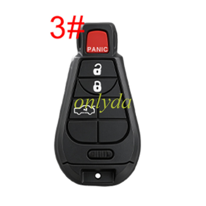 Super Stronger GTL for Chrysler remote key shell without badge, pls choose button