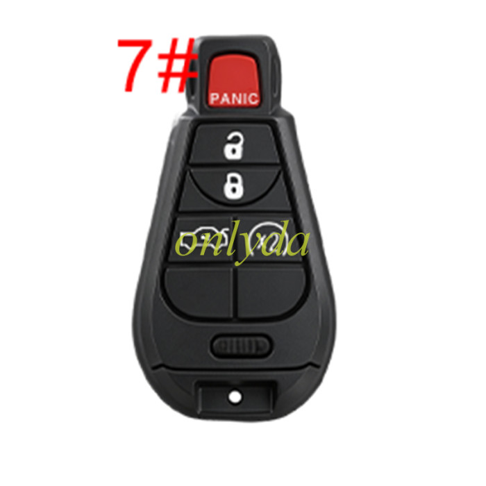 Super Stronger GTL for Chrysler remote key shell without badge, pls choose button