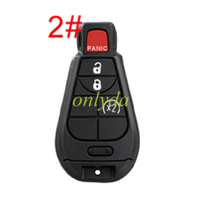 Super Stronger GTL for Chrysler remote key shell without badge, pls choose button