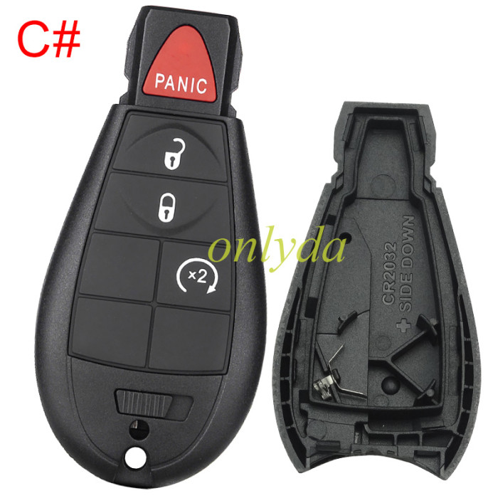 free shipping and no tax from HK warehouse 10pcs/lot  For Chrysler button remote key shell ， pls choose key shell