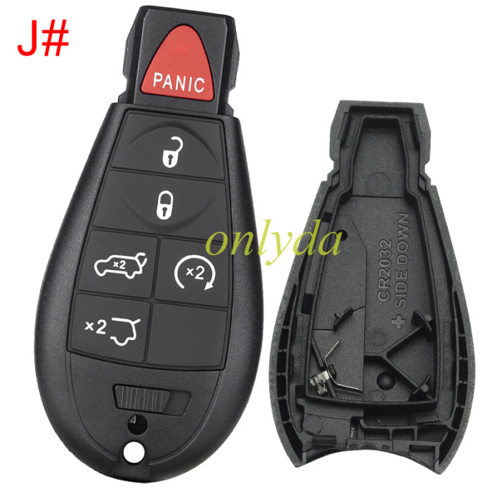free shipping and no tax from HK warehouse 10pcs/lot  For Chrysler button remote key shell ， pls choose key shell