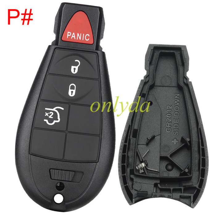 free shipping and no tax from HK warehouse 10pcs/lot  For Chrysler button remote key shell ， pls choose key shell