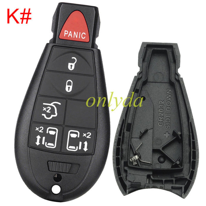 free shipping and no tax from HK warehouse 10pcs/lot  For Chrysler button remote key shell ， pls choose key shell
