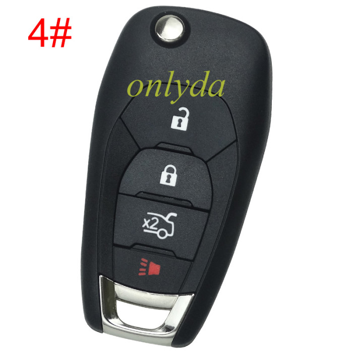 free shipping and no tax from HK warehouse 10pcs/lot For Chevrolet  remote key shell with round badge place, pls choose the button