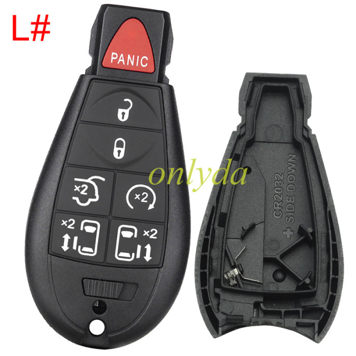 free shipping and no tax from HK warehouse 10pcs/lot  For Chrysler button remote key shell ， pls choose key shell