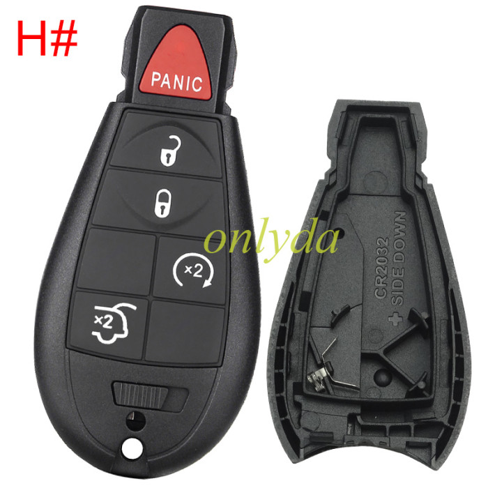 free shipping and no tax from HK warehouse 10pcs/lot  For Chrysler button remote key shell ， pls choose key shell