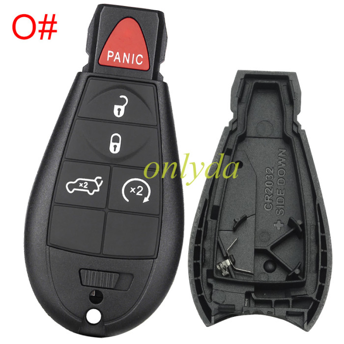 free shipping and no tax from HK warehouse 10pcs/lot  For Chrysler button remote key shell ， pls choose key shell