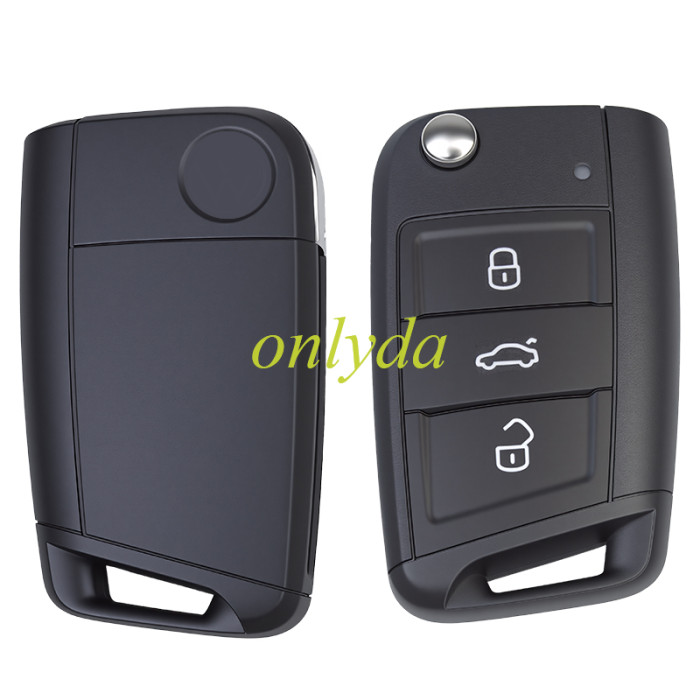 original MQB49 5C chip VW 3 button unKeyless remote key with 434mhz  5GD959752  (or 5GD 959 752) refers to an OEM Volkswagen flip remote key  VW models, including the Polo, T-Cross, Tiguan, Touran, and T-ROC