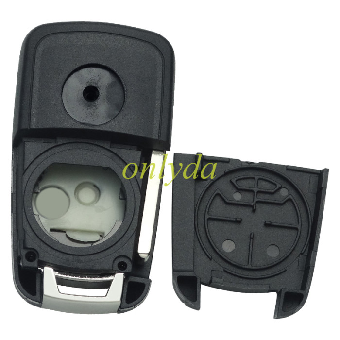 free shipping and no tax from HK warehouse 10pcs/lot For Chevrolet remote key shell with round badge place,2B/3B ,pls choose the button