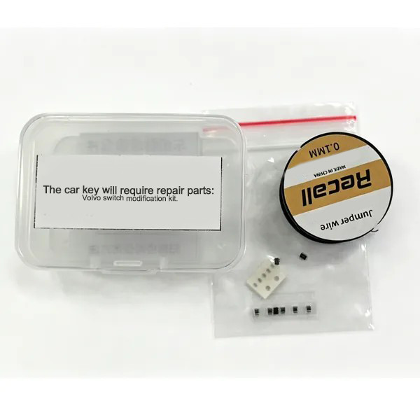 Micro Switch Replacement Repair Kit for Volvo Smart Car Key, Fix Broken Key Buttons
