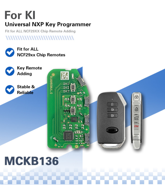 For Kia NXP Killer MCKB Solder Free Adapter   work with NXP Killer programmer, please choose the model