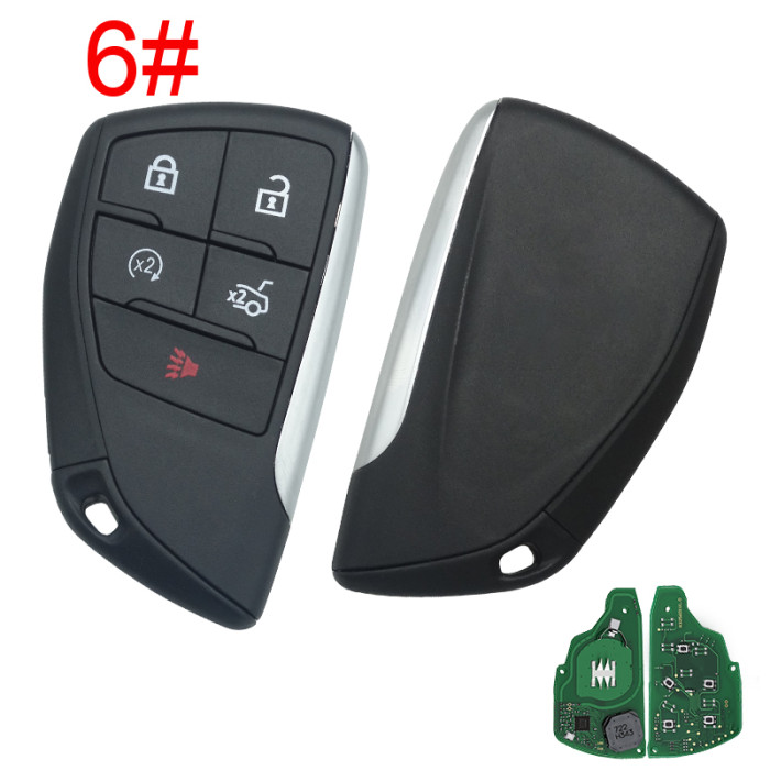 For Chevrolet ASK 434MHz ID49 Chip FCC ID: YG0G21TB2 Smart Remote Car Key Fob for Chevrolet Suburban Tahoe GMC Yukon 2021 2022 2023,pls choose button and PN number