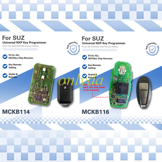 MCKB Hot Sell Adapter For Suzuki Model Work With NXP Killer Solder Free adapter easy to operate